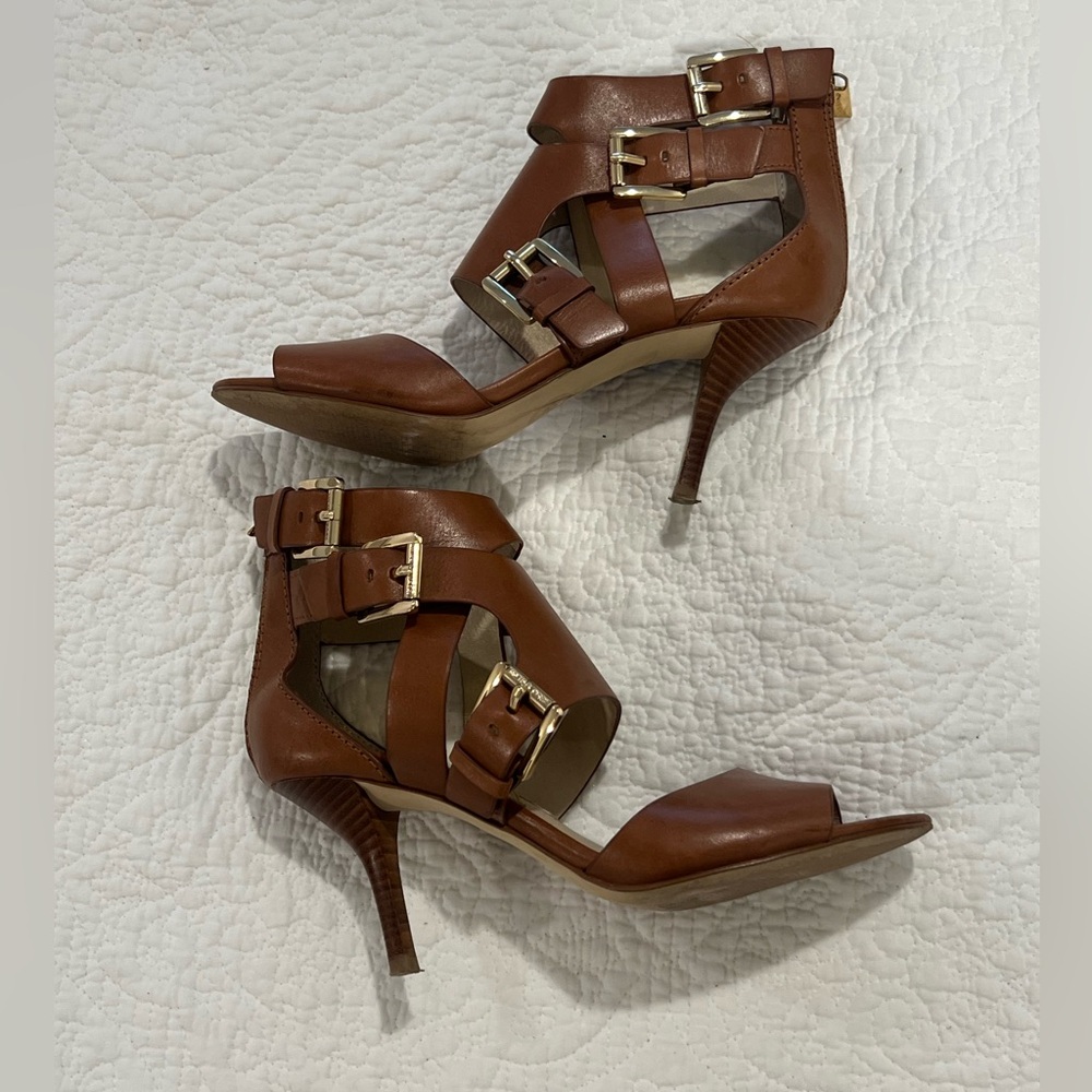 Michael Kors Tan Strappy Heels